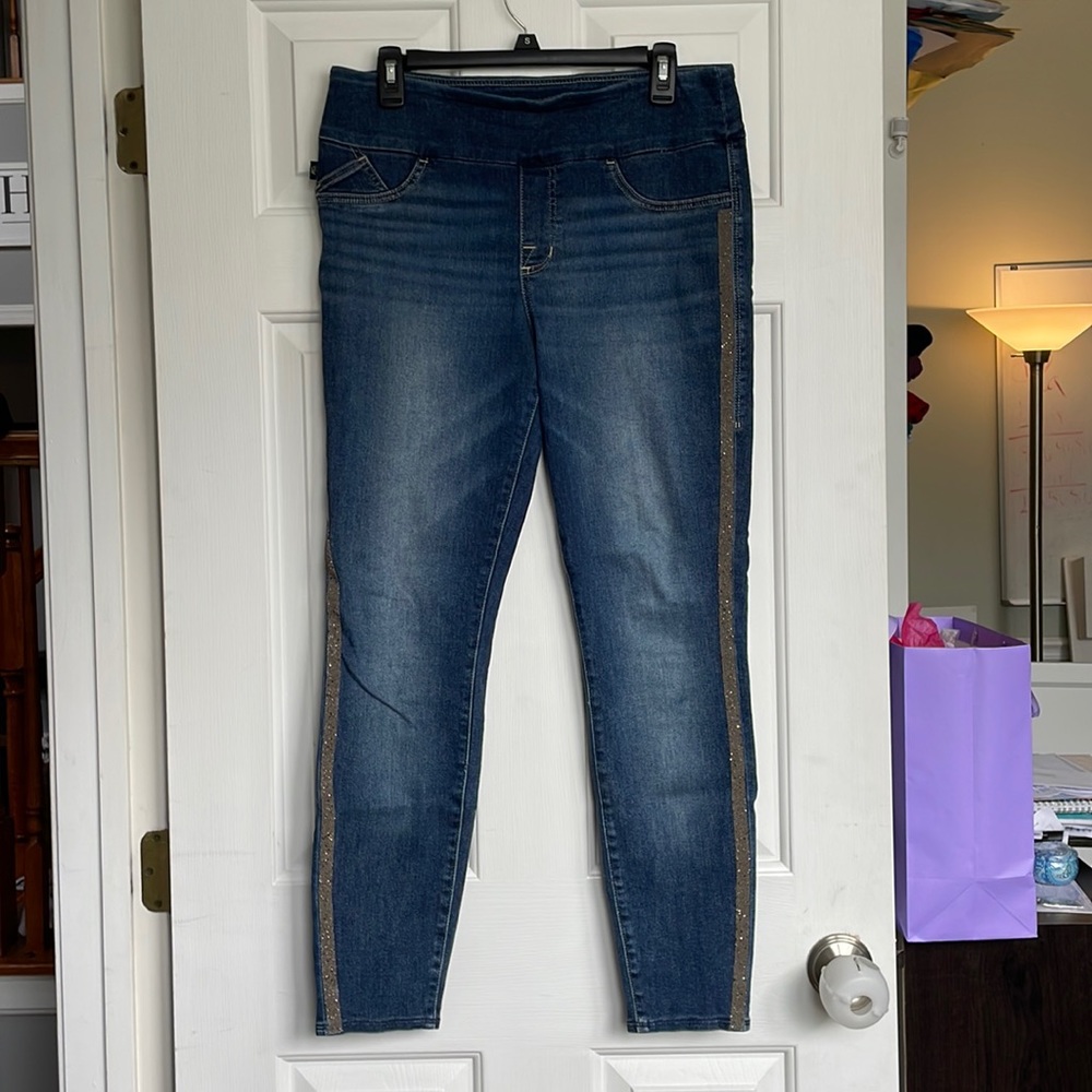 ROCK & REPUBLIC pull on skinny jeans/jeggings Size 12
